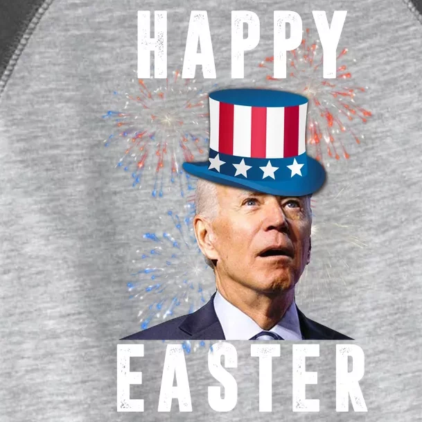 Happy Easter Joe Biden Funny 4th Of July Toddler Fine Jersey T-Shirt