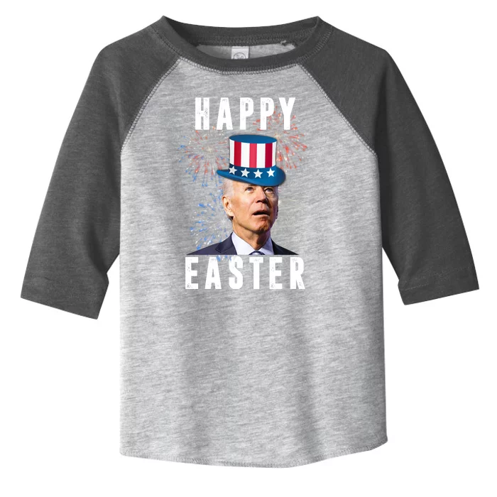 Happy Easter Joe Biden Funny 4th Of July Toddler Fine Jersey T-Shirt