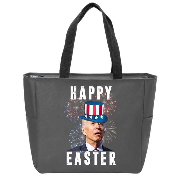 Happy Easter Joe Biden Funny 4th Of July Zip Tote Bag