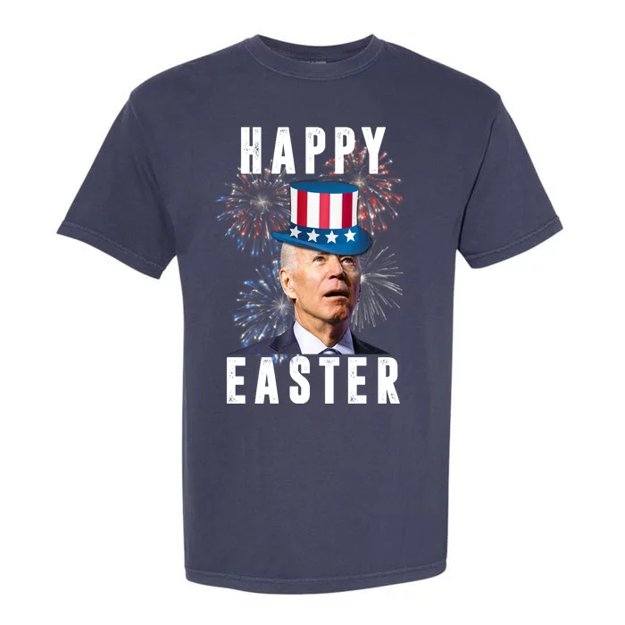 Happy Easter Joe Biden Funny 4th Of July Garment-Dyed Heavyweight T-Shirt