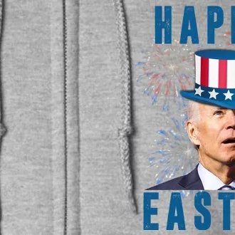 Happy Easter Joe Biden Funny 4th Of July Full Zip Hoodie