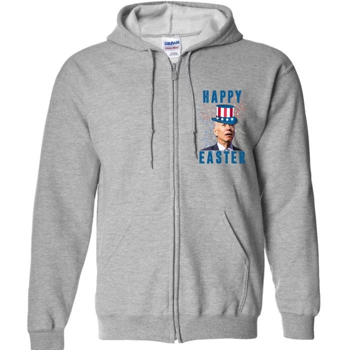 Happy Easter Joe Biden Funny 4th Of July Full Zip Hoodie