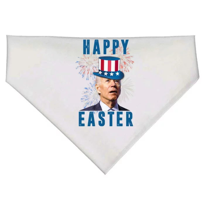 Happy Easter Joe Biden Funny 4th Of July USA-Made Doggie Bandana