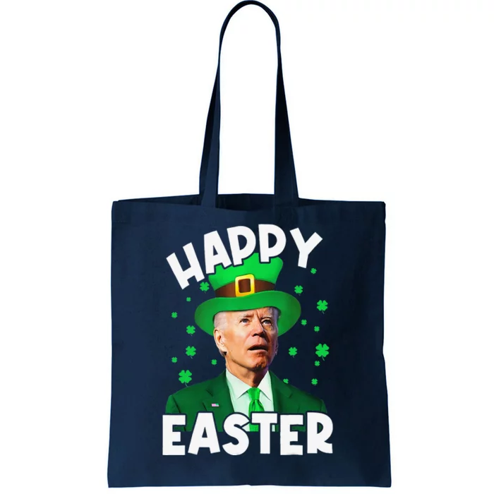 Happy Easter Joe Biden Leprechaun Shamrock St Patrick's Day Tote Bag