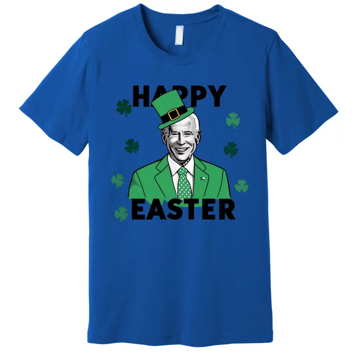 Happy Easter Joe Biden St Patricks Day Leprechaun Confused Meaningful Gift Premium T-Shirt