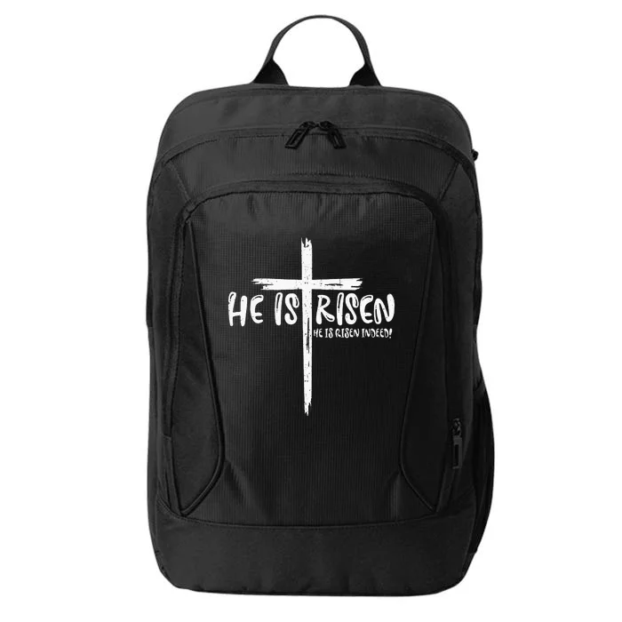 Happy Easter Jesus He Is Risen Indeed Religious Christian City Backpack