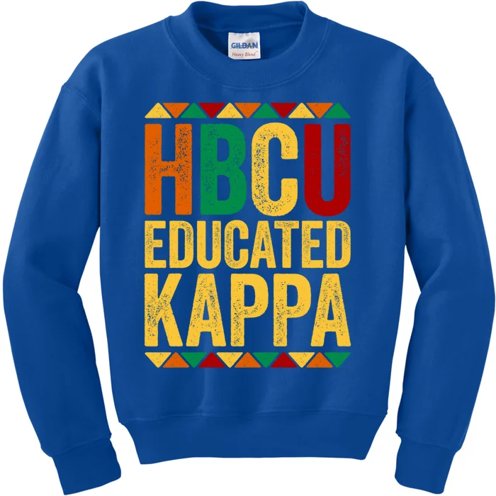 Hbcu Educated Kappa Meaningful Gift Historical Black Gift Kids Sweatshirt