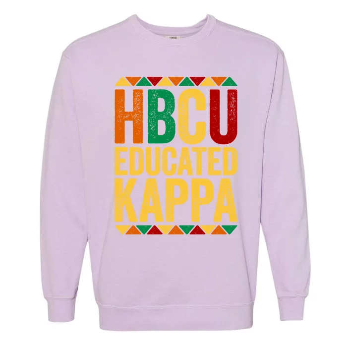 Hbcu Educated Kappa Meaningful Gift Historical Black Gift Garment-Dyed Sweatshirt