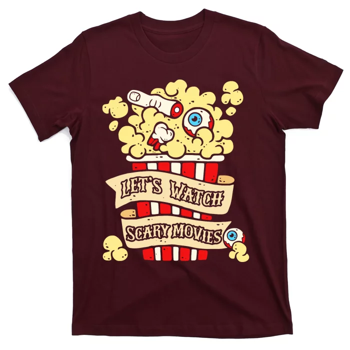 Horror Enthusiast Lets Watch Scary Movies Scary Horror T-Shirt