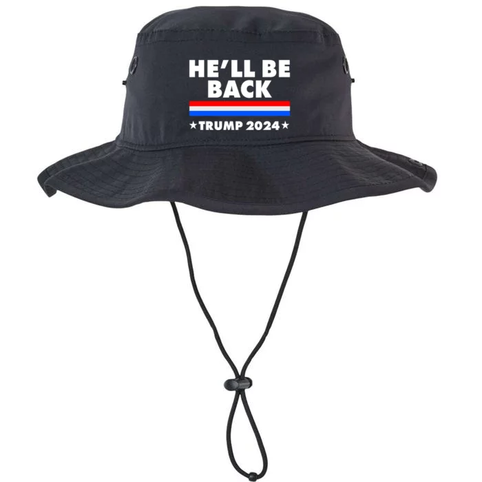 He'll Be Back Trump 2024 Legacy Cool Fit Booney Bucket Hat