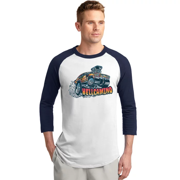 Hellcamino Car Baseball Sleeve Shirt