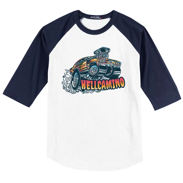 Hellcamino Car Baseball Sleeve Shirt