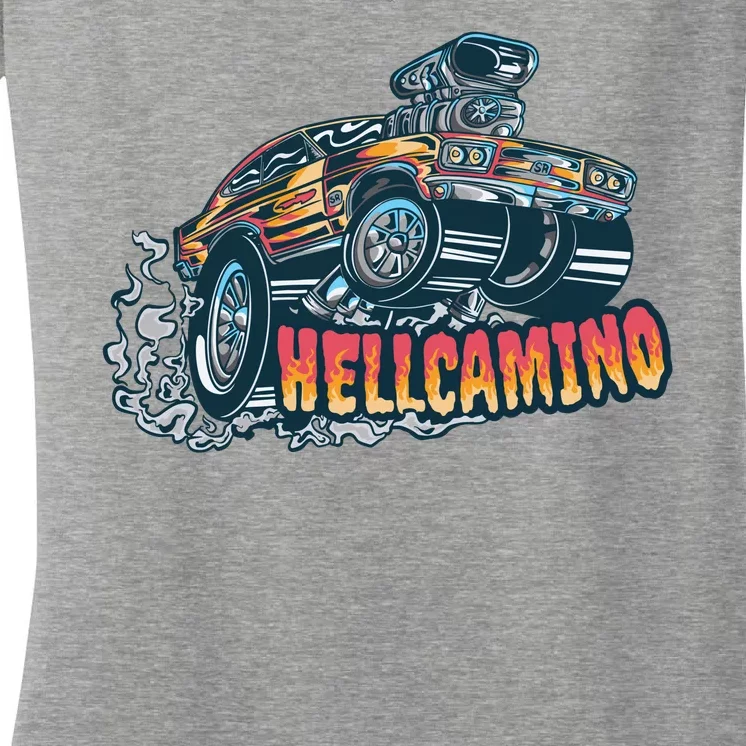 Hellcamino Car Women's V-Neck T-Shirt