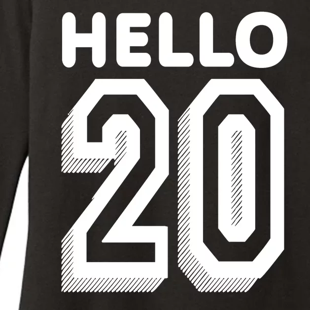 Hello 20 Funny 20th Birthday Womens CVC Long Sleeve Shirt