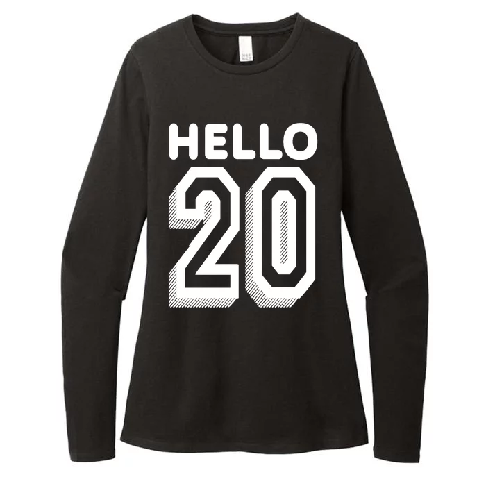 Hello 20 Funny 20th Birthday Womens CVC Long Sleeve Shirt