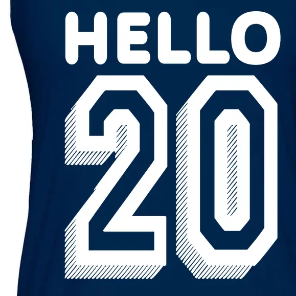 Hello 20 Funny 20th Birthday Ladies Essential Flowy Tank