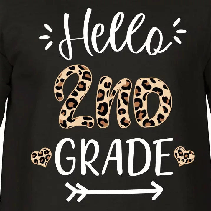 Hello 2nd Grade Cute Leopard Heart Comfort Colors T-Shirt