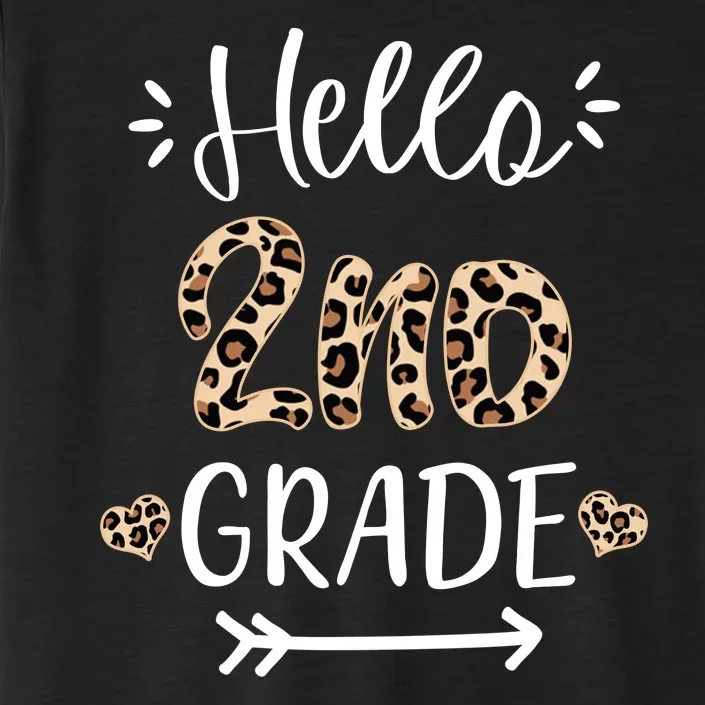 Hello 2nd Grade Cute Leopard Heart ChromaSoft Performance T-Shirt