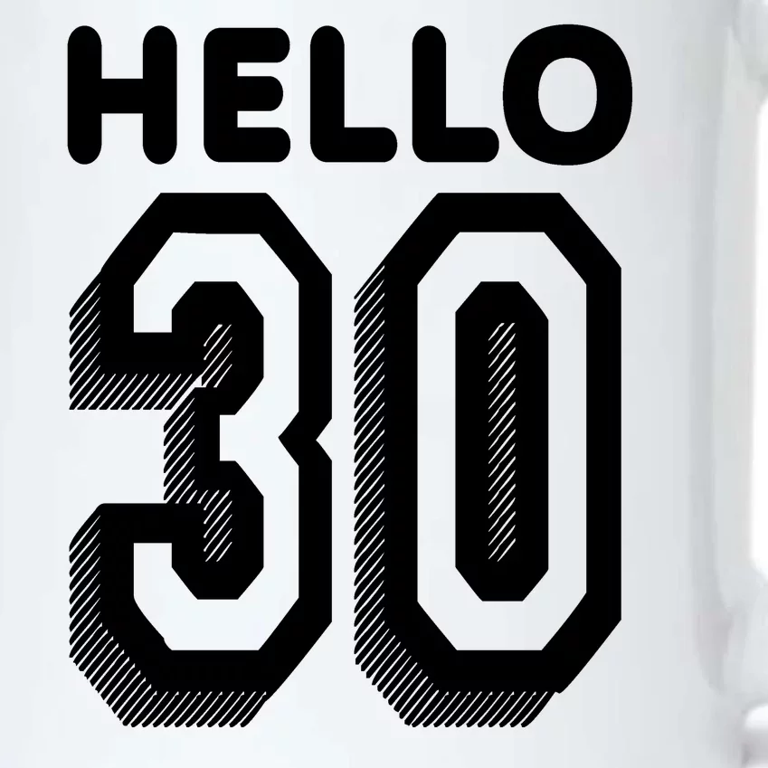 Hello 30 Funny 30th Birthday Black Color Changing Mug