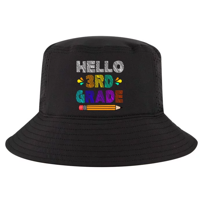 Hello 3rd Grade Cool Comfort Performance Bucket Hat