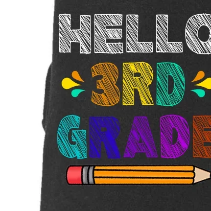 Hello 3rd Grade Doggie 3-End Fleece Hoodie