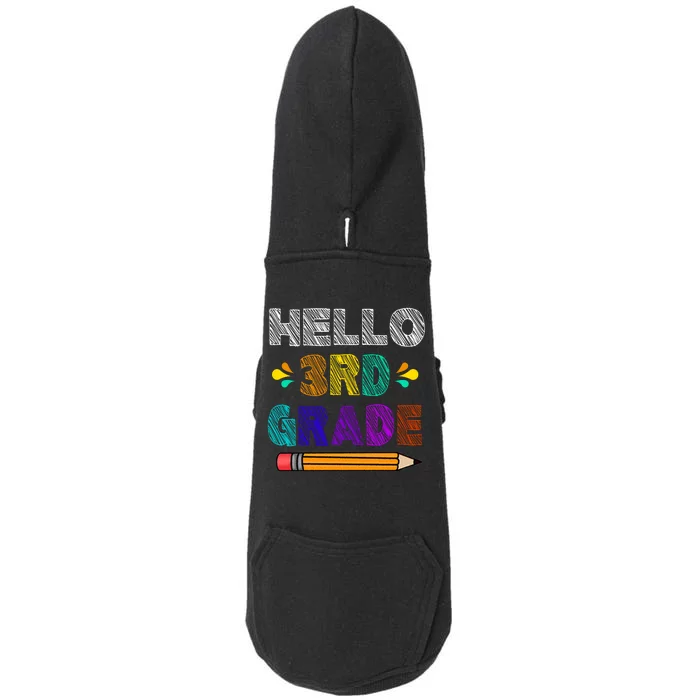 Hello 3rd Grade Doggie 3-End Fleece Hoodie