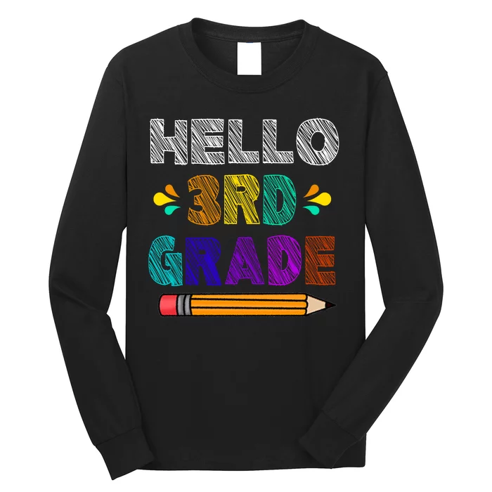 Hello 3rd Grade Long Sleeve Shirt