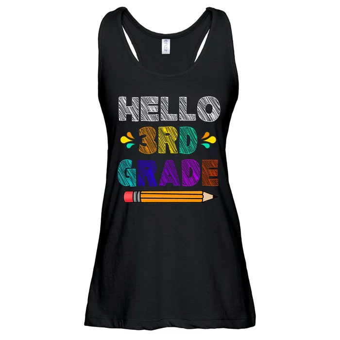 Hello 3rd Grade Ladies Essential Flowy Tank