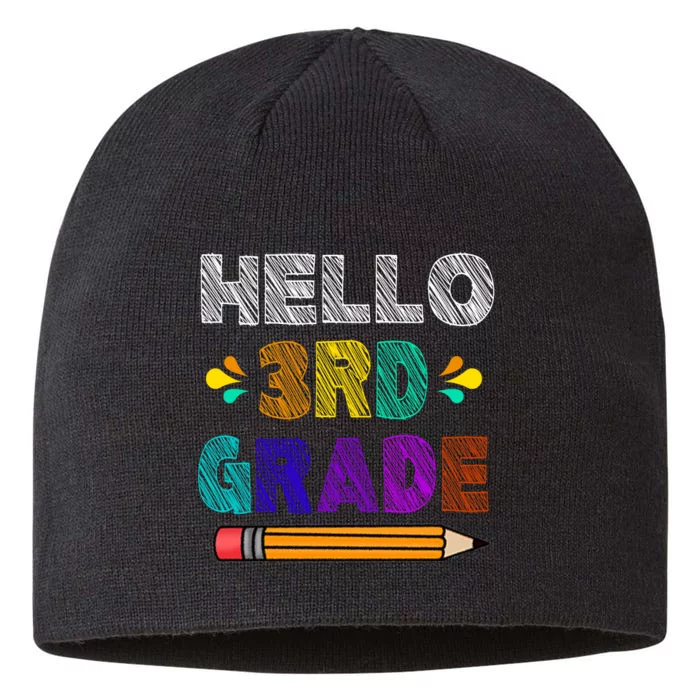 Hello 3rd Grade 8 1/2in Sustainable Knit Beanie