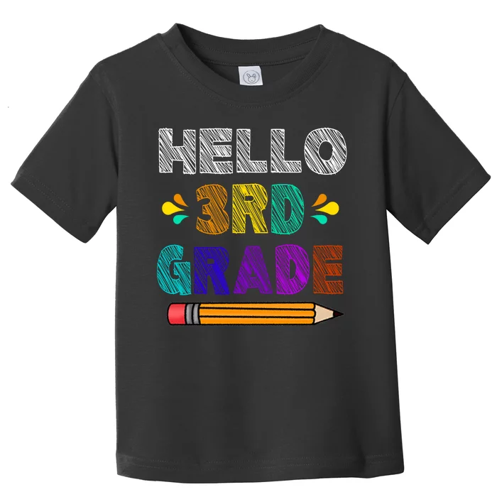 Hello 3rd Grade Toddler T-Shirt