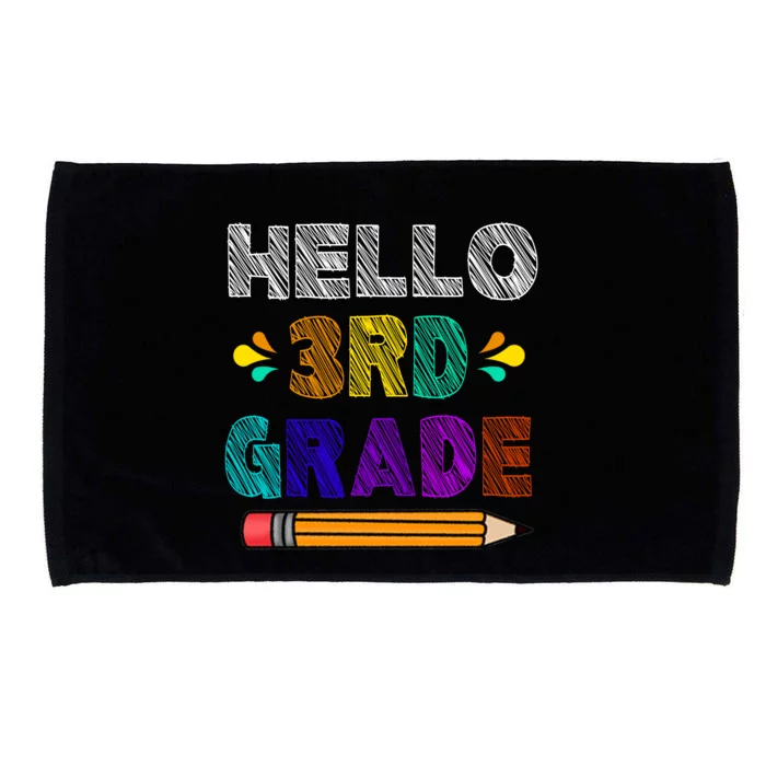 Hello 3rd Grade Microfiber Hand Towel