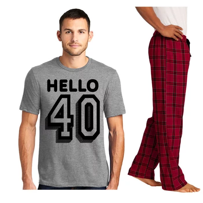 Hello 40 Funny 40th Birthday Pajama Set