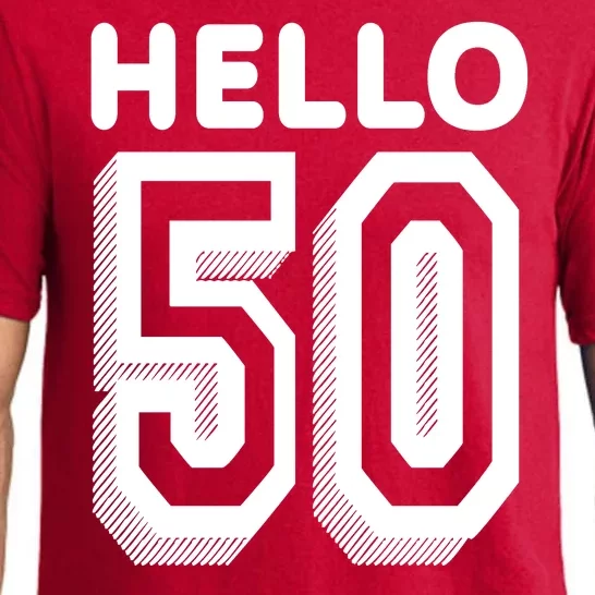 Hello 50 Funny 50th Birthday Pajama Set