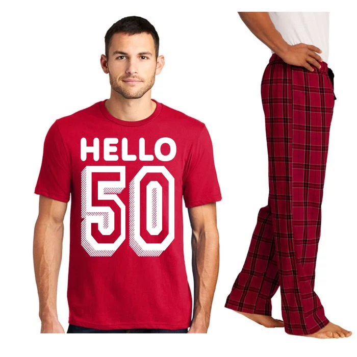 Hello 50 Funny 50th Birthday Pajama Set