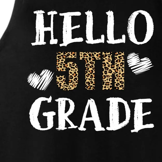 Hello 5th Grade Ladies Tri-Blend Wicking Tank