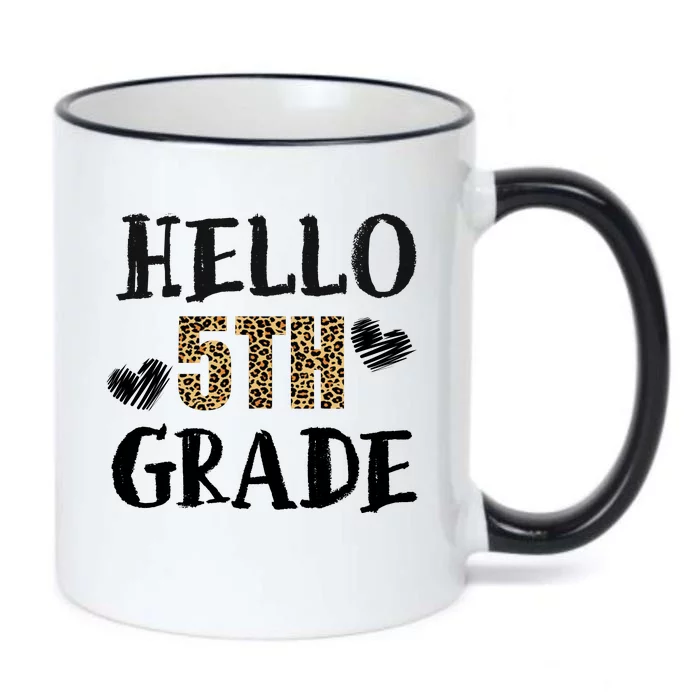 Hello 5th Grade Black Color Changing Mug