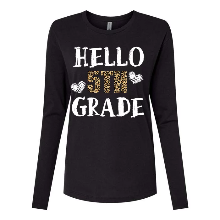 Hello 5th Grade Womens Cotton Relaxed Long Sleeve T-Shirt