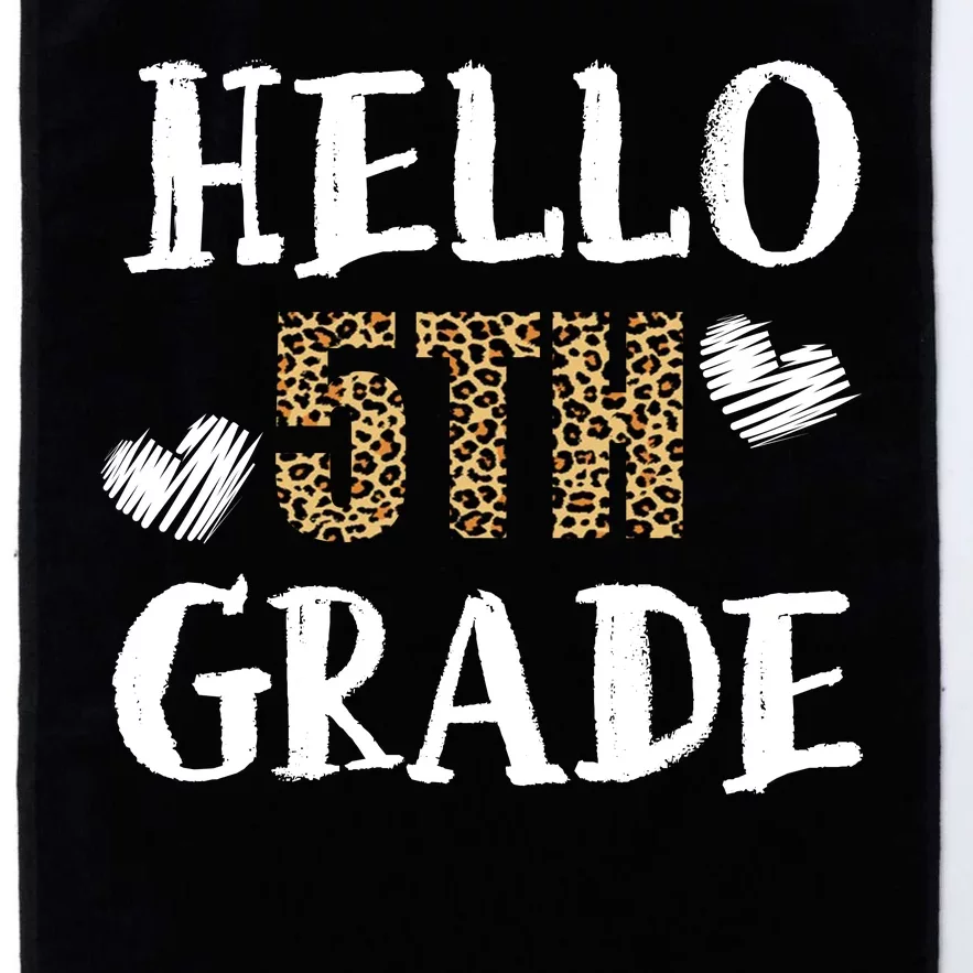 Hello 5th Grade Platinum Collection Golf Towel