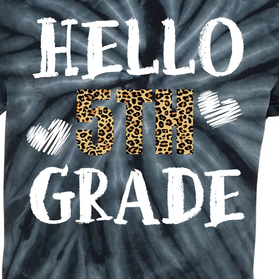 Hello 5th Grade Kids Tie-Dye T-Shirt