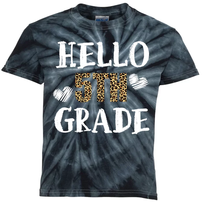 Hello 5th Grade Kids Tie-Dye T-Shirt