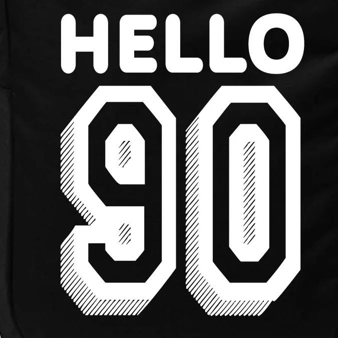 Hello 90 Funny 90th Birthday Impact Tech Backpack