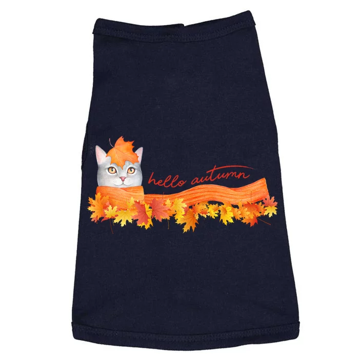 Hello Autumn Cute Cat Doggie Tank