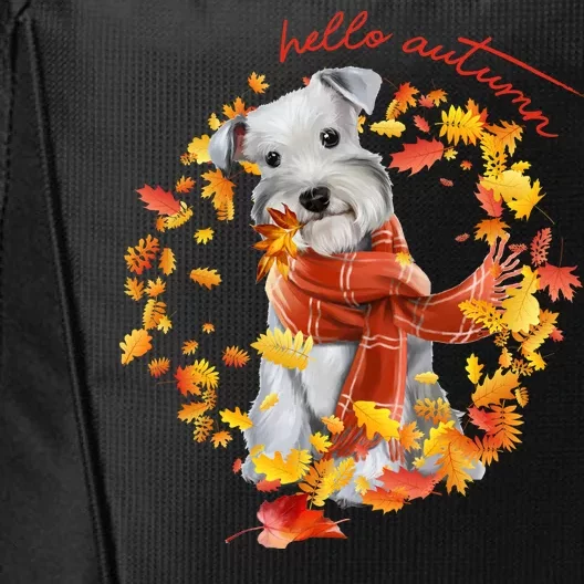 Hello Autumn Cute Dog City Backpack