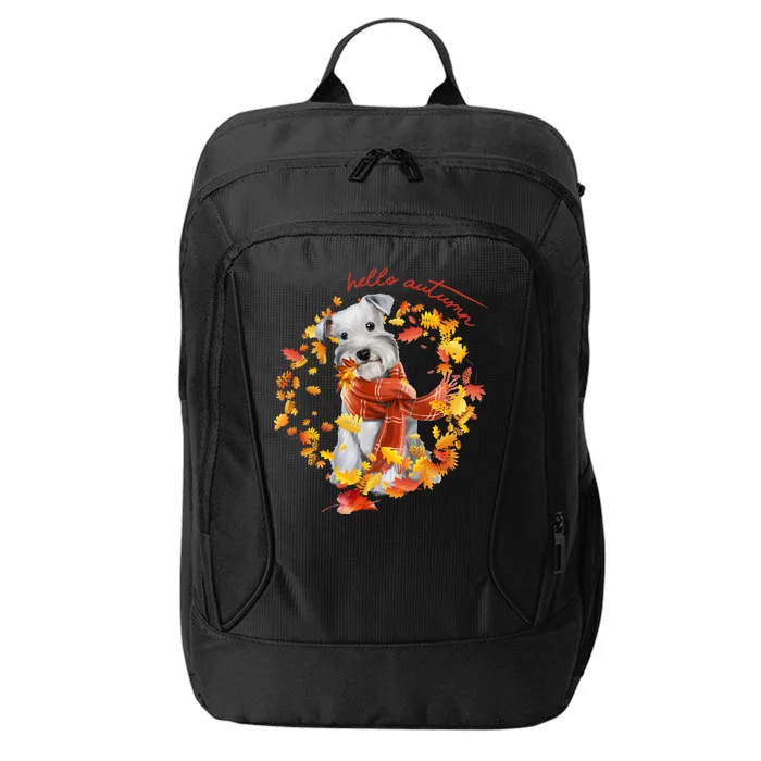 Hello Autumn Cute Dog City Backpack