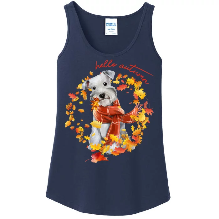 Hello Autumn Cute Dog Ladies Essential Tank