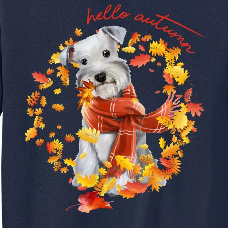 Hello Autumn Cute Dog Tall Sweatshirt