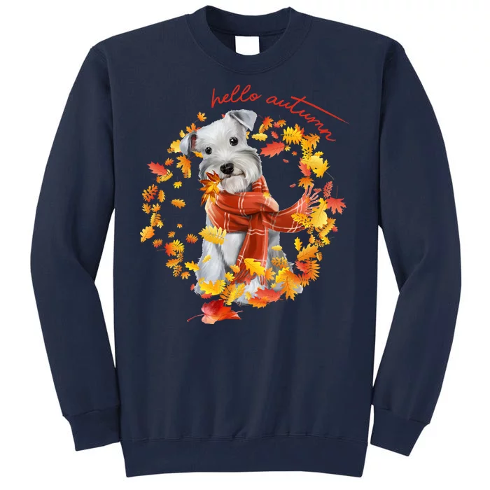 Hello Autumn Cute Dog Tall Sweatshirt