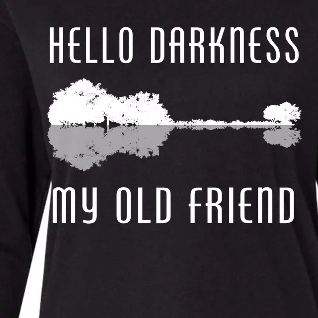 Hello Darkness My Old Friend Womens Cotton Relaxed Long Sleeve T-Shirt