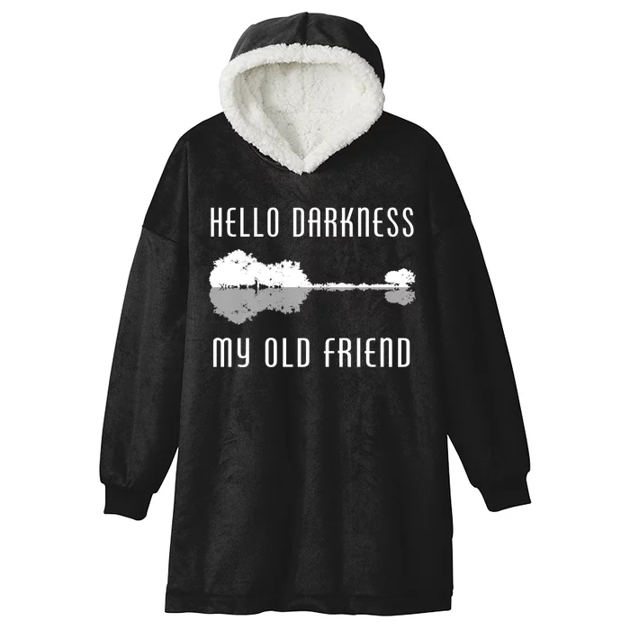 Hello Darkness My Old Friend Hooded Wearable Blanket