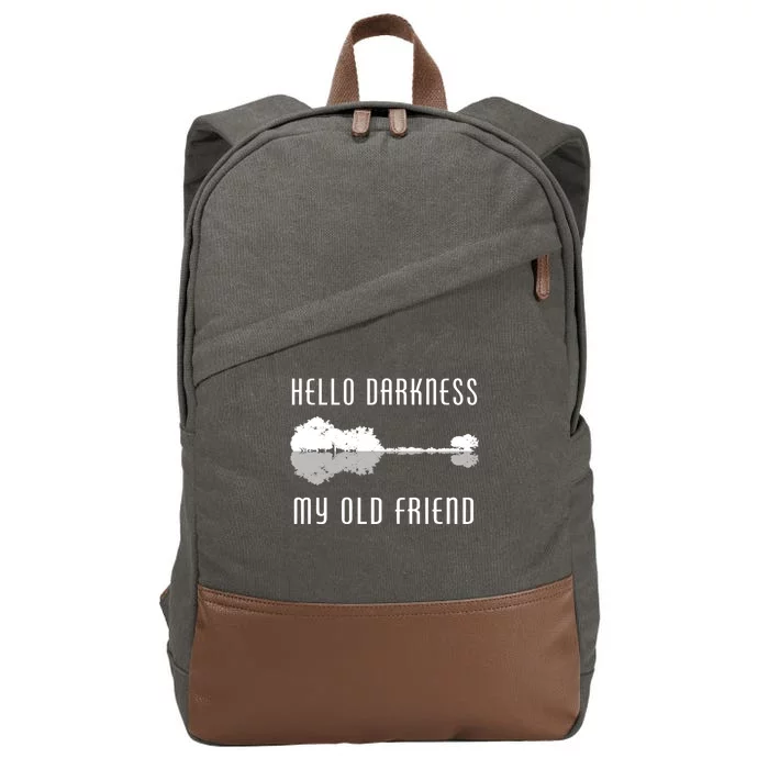 Hello Darkness My Old Friend Cotton Canvas Backpack